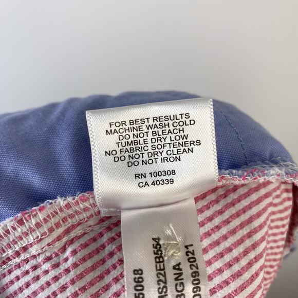 Peter Millar Crown Crafted Size 38 Matlock Seersucker Performance Golf Shorts - Picture 7 of 7